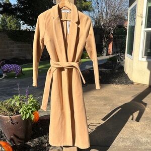 Brand New Women's Tan Long Coat